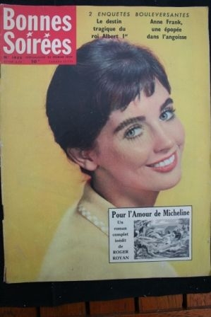1959 Vintage Magazine Millie Perkins Anne Frank