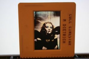 Vintage Slide Marlene Dietrich Color Portrait