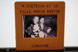 Vintage Slide Marlene Dietrich - Daughter Maria Manton