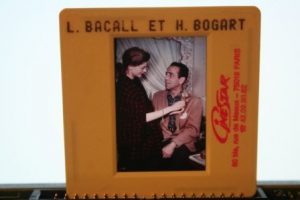 Slide Humphrey Bogart Lauren Bacall Candid Photo