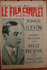 1927 Rudolph Valentino Carmel Myers Zasu Pitts