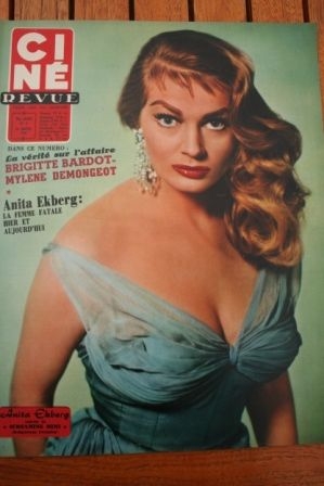 1958 Anita Ekberg Brigitte Bardot Mylene Demongeot