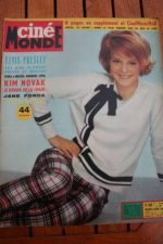 1963 Sylvie Vartan Kim Novak Jane Fonda Elvis Presley