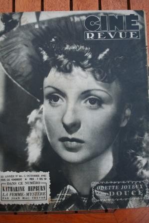 1945 Odette Joyeux Gary Cooper Katharine Hepburn Bogart