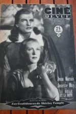 1946 Jean Marais Shirley Temple Sylvia Sidney Fantasia