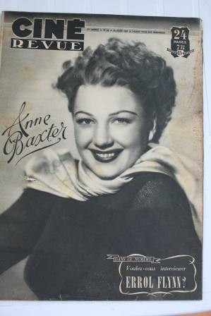 1947 Anne Baxter Joseph Cotten Errol Flynn Laraine Day