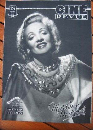 1949 Marlene Dietrich Ingrid Bergman Michele Morgan