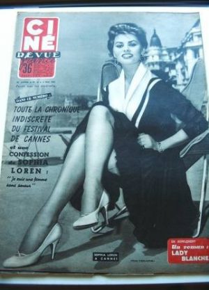 1955 Sophia Loren Mitzi Gaynor Festival Cannes Bardot