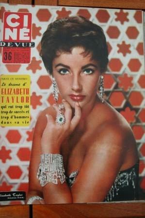 1956 Liz Taylor Elvis Presley Abbe Lane Esther Williams