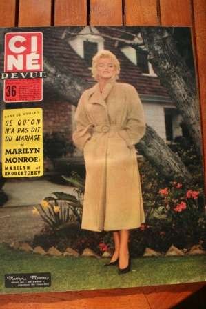 1956 Magazine Marilyn Monroe William Holden Pier Angeli