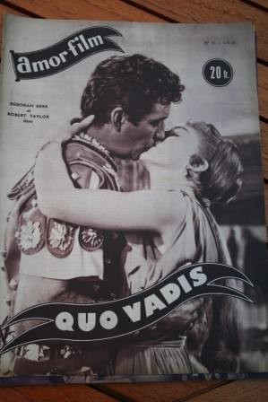 1953 Magazine Robert Taylor Deborah Kerr Quo Vadis