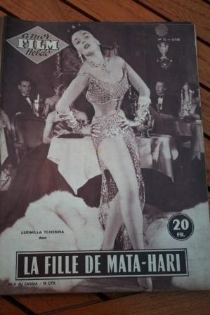 1955 Vintage Magazine Ludmilla Tcherina Mata Hari