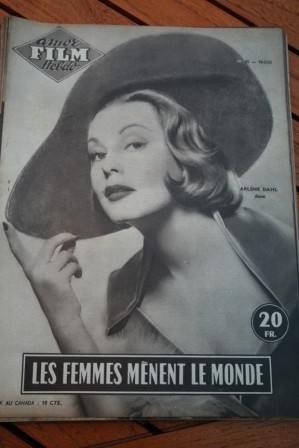 1955 Magazine Lauren Bacall Arlene Dahl June Allyson