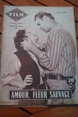 1956 Magazine Yvonne De Carlo Sterling Hayden Shotgun