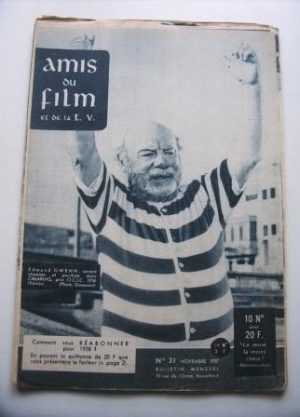 Vintage Magazine 1957 Edmund Gwenn On Cover