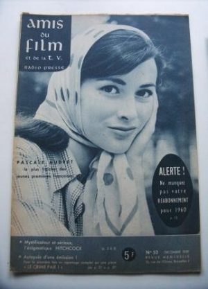 Vintage Magazine 1959 Pascale Audret On Cover