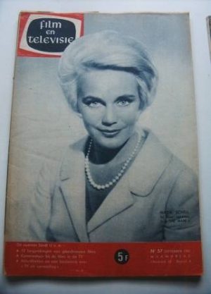 Vintage Magazine 1961 Maria Schell On Cover