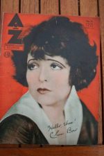 1934 Vintage Magazine Clara Bow On Front Cover