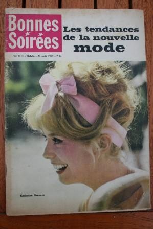 1962 Vintage Magazine Catherine Deneuve Cary Grant