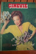 1947 Vintage Magazine Micheline Presle Laurel And Hardy