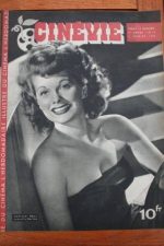 1946 Vintage Magazine Lucille Ball Marlene Dietrich