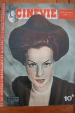 1946 Vintage Magazine Gaby Andreu Elina Labourdette