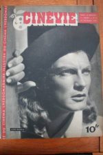 1945 Vintage Magazine Jean Marais Sheila Ryan