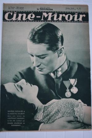Orig 1932 Claudette Colbert Maurice Chevalier Fantomas