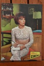 1966 Vintage Magazine Leslie Caron On Front Cover