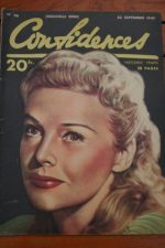 1949 Vintage Magazine Madeleine Carroll