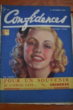 1939 Vintage Magazine Ginger Rogers