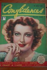 1939 Vintage Magazine Jeanette Mac Donald