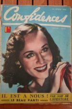 1940 Vintage Magazine Paulette Goddard