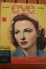 Vintage Magazine 1946 Madeleine Lebeau