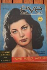 Vintage Magazine 1947 Lise Bourdin