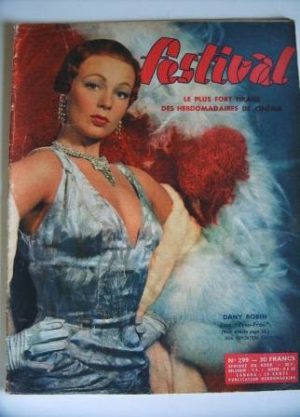 Vintage Magazine 1955 Dany Robin Francoise Rosay