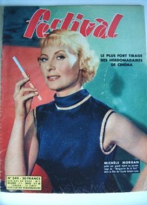 Vintage Magazine 1956 Michele Morgan