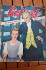 1952 Vintage Magazine Simone Valere Jean Desailly