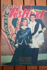 1952 Vintage Magazine Gerard Philipe Jeanne Moreau