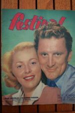 1952 Vintage Magazine Eleanor Parker Kirk Douglas