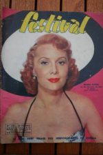 1954 Vintage Magazine Rhonda Fleming Hariett Andersson