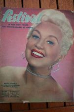 1955 Vintage Magazine Betty Grable Maria Schell Teynac