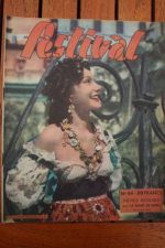 1950 Vintage Magazine Nicole Besnard Burt Lancaster