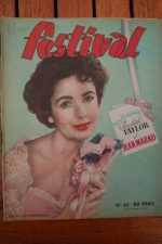 1950 Vintage Magazine Elizabeth Taylor Jean Marais