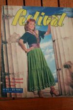 1951 Vintage Magazine Rita Hayworth Micheline Francey