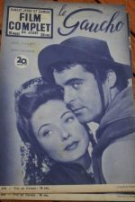 1953 Magazine Gene Tierney Rory Calhoun Way Of A Gaucho