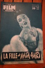 1955 Ludmilla Tcherina Erno Crisa Mata Hari
