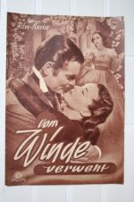 Original Prog Gone With The Wind Vivien Leigh Gable