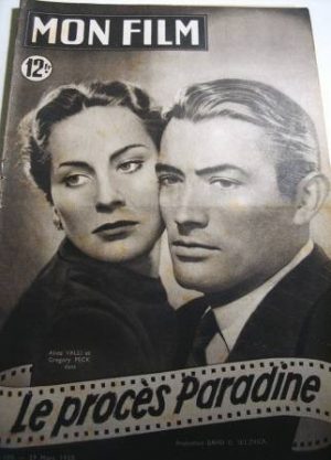 1950 Gregory Peck Alida Valli Ann Todd Hitchcock