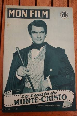 1955 Jean Marais Le Comte De Monte Cristo Rita Hayworth Starducine